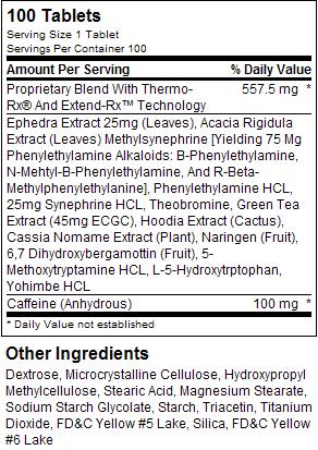 Lipodrene with ephedra ingredients